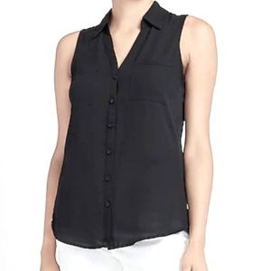 Express Portofino Sleeveless Button Down (original fit)